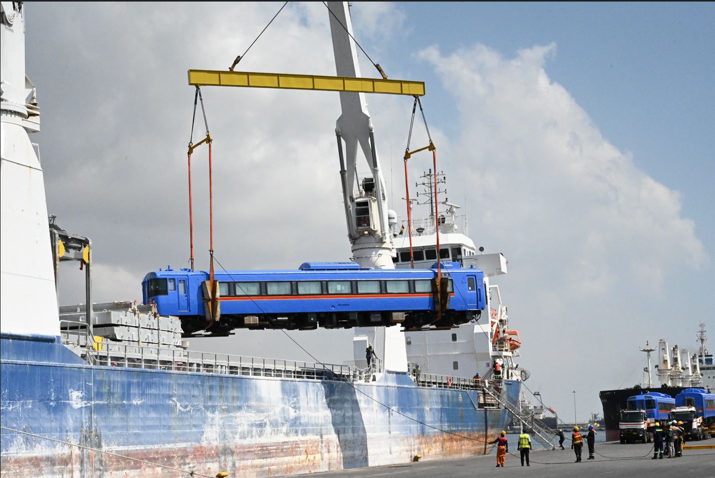 7 Trains Transshipped from Port of Tema to DR Congo